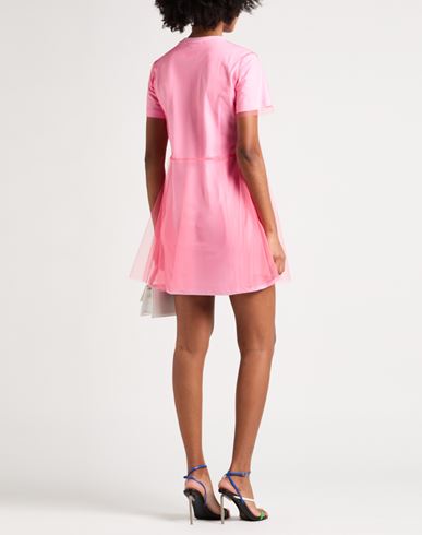 Woman Mini dress Pink Size S Cotton