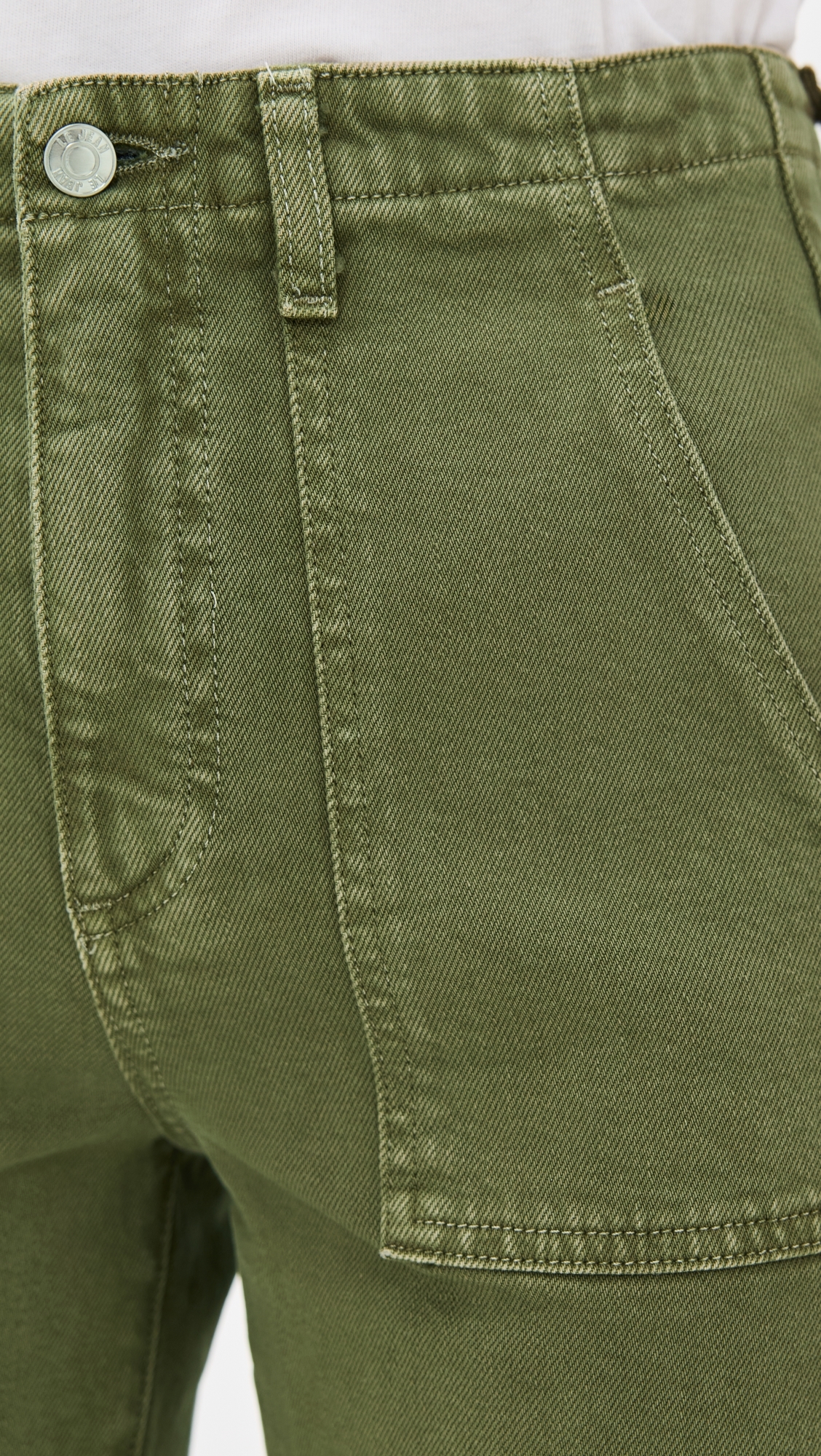 Utility Soft Barrel Jeans Olive Green