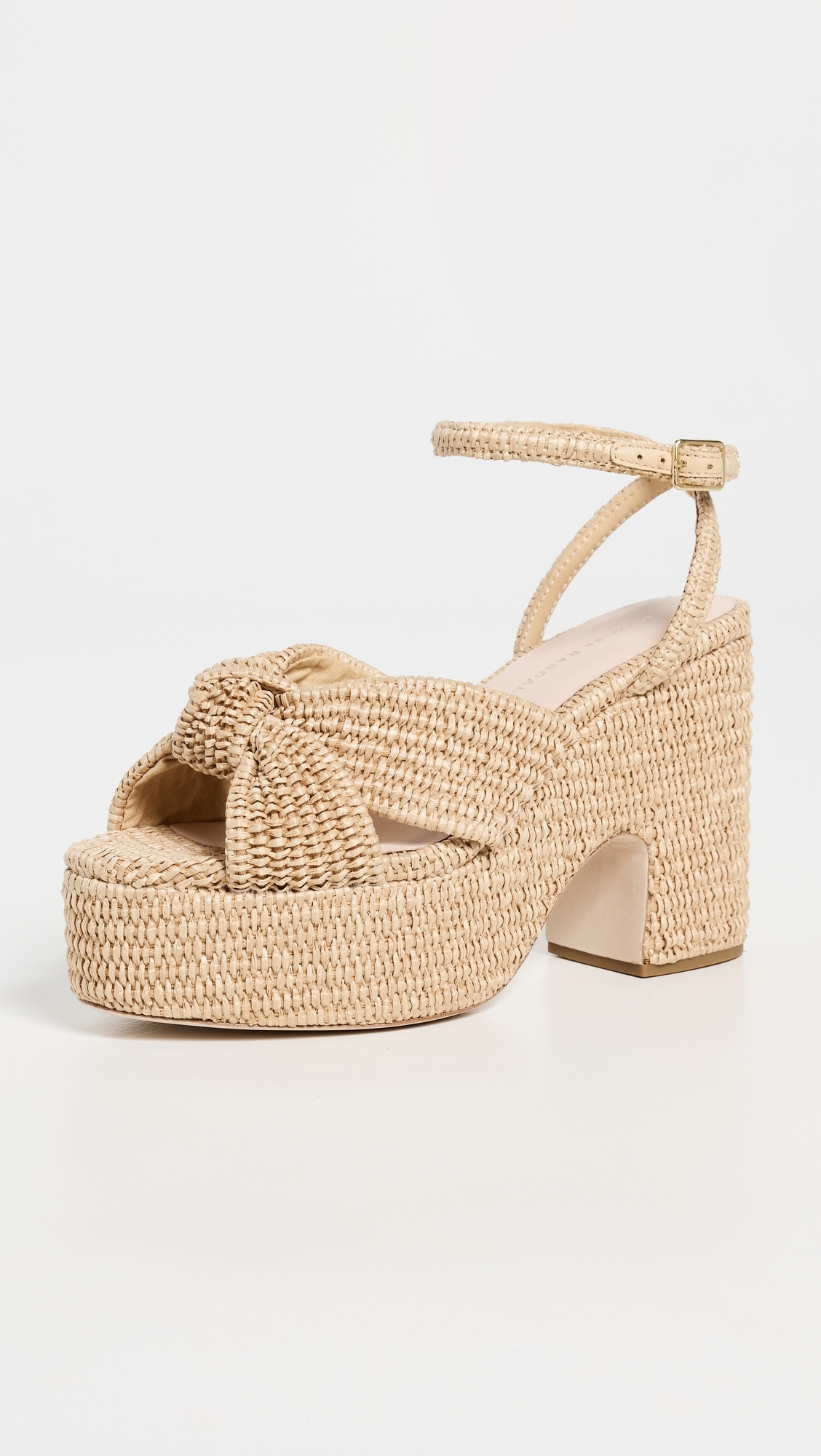 Loeffler Randall Chunky Platform Sandals Natural