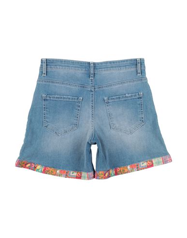 Kid Girl Denim shorts Blue Size 10 Cotton, Elastane