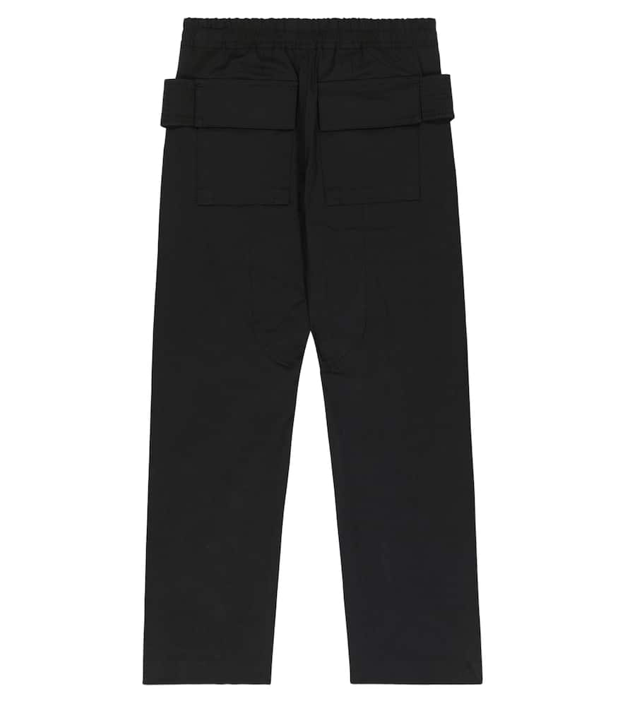 Rick Owens Kids Wide-leg cotton cargo pants