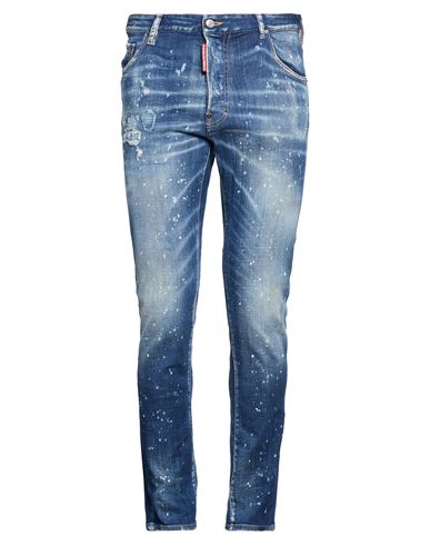 Man Jeans Blue Size 30 Cotton, Elastane