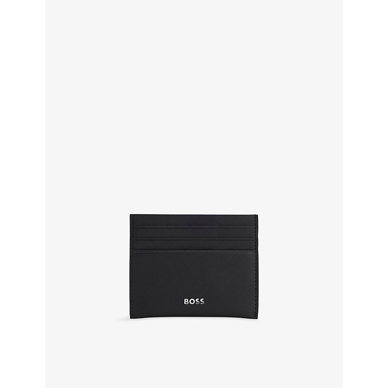 Mens Logo Leather Card Holder