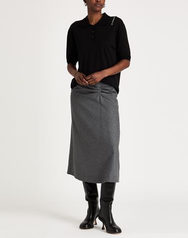 Woman Polo shirt Black Size 0 Virgin Wool, Silk