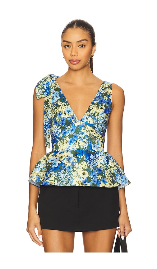 KIKA VARGAS Ilhan Top in Olive.  6 also in 0, 10, 2