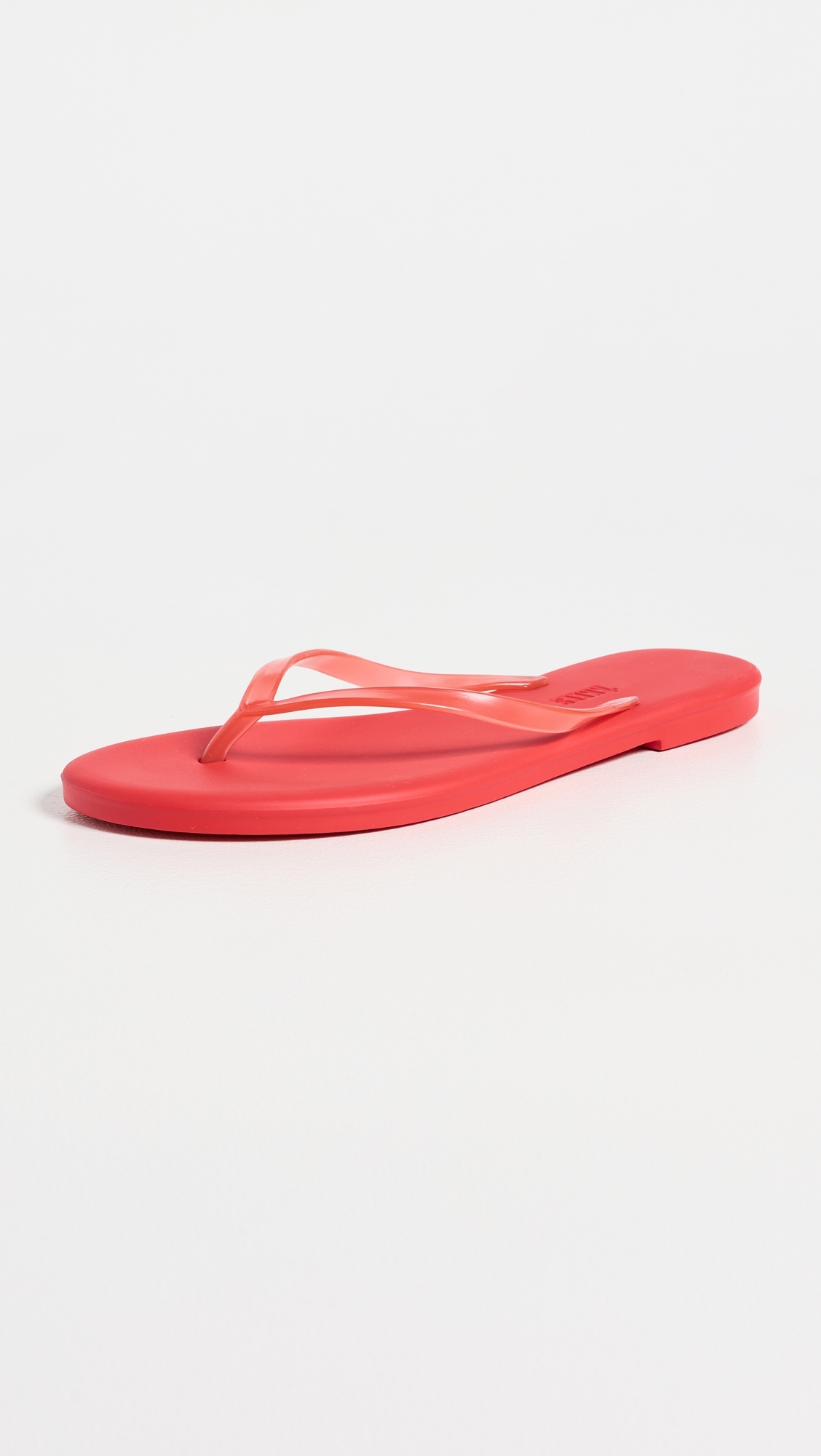 Aqua Jelly Flip Flops Sol Red