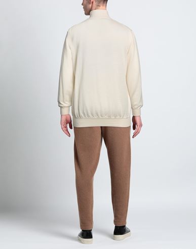 Man Turtleneck White Size M Merino Wool