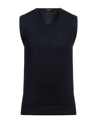 Man Sweater Midnight blue Size M Viscose, Polyamide