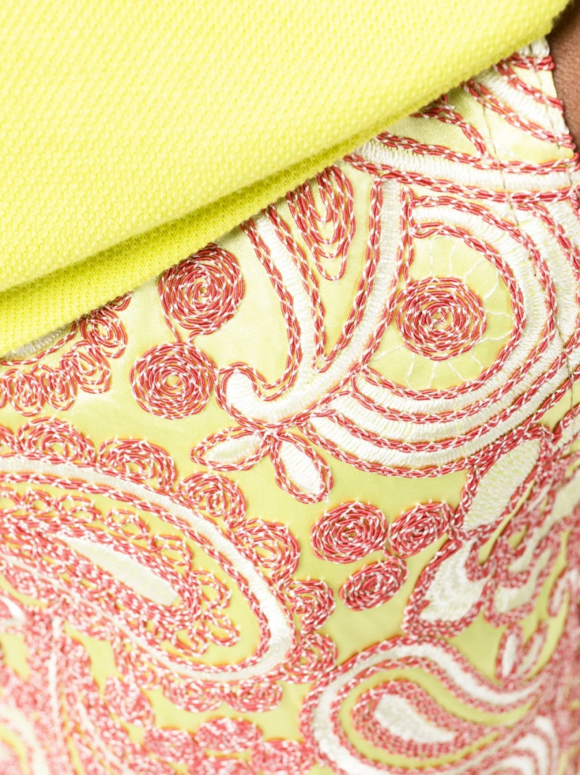 - All Over Embroidered Shorts