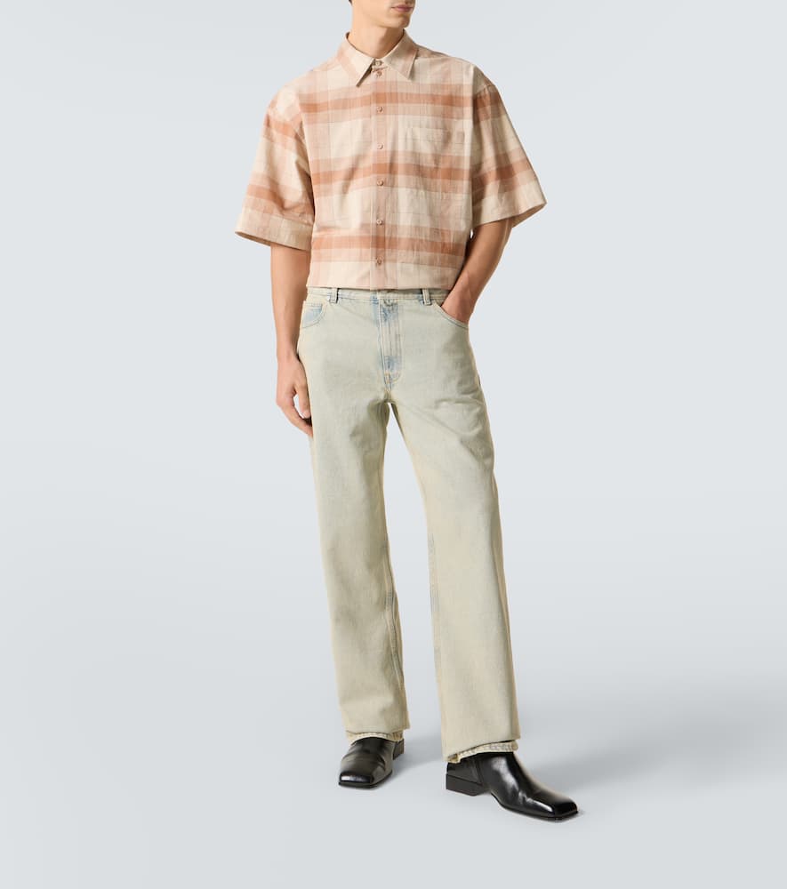 Tommy checked oversized cotton bowling shirt
