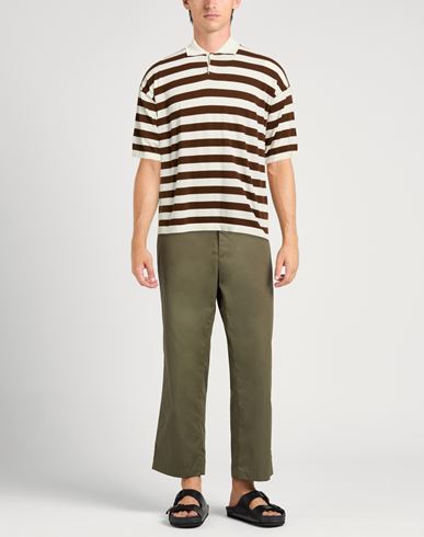 Man Sweater Brown Size 42 Cotton