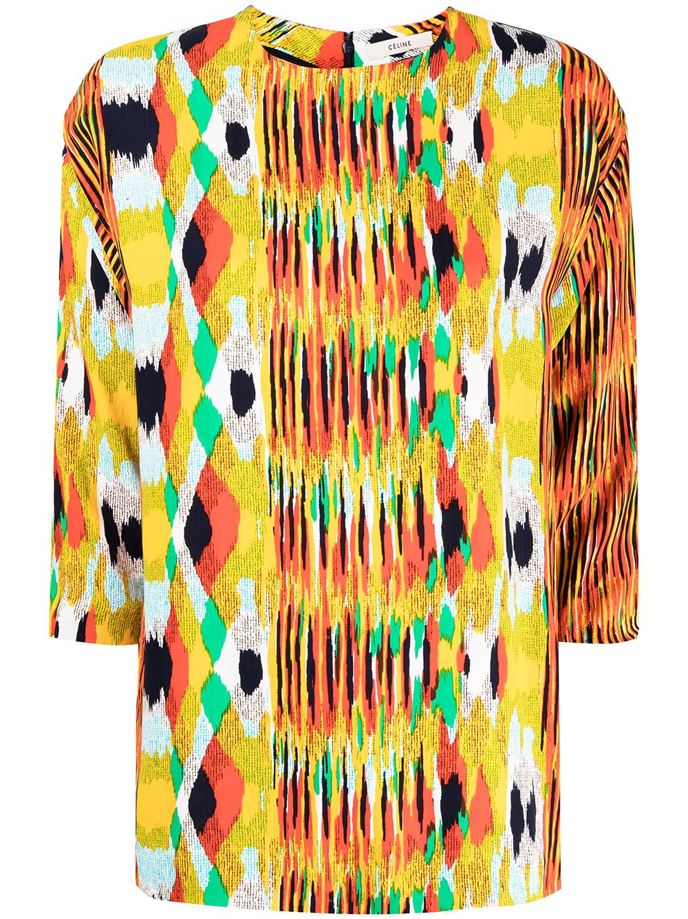 2000s abstract print blouse - MULTI
