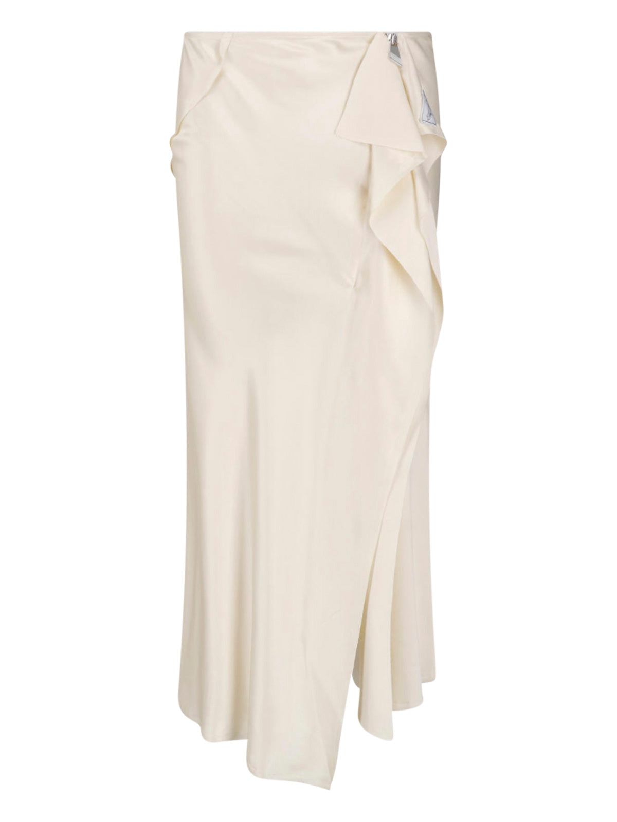 Satin-Feel Viscose Mini Skirt