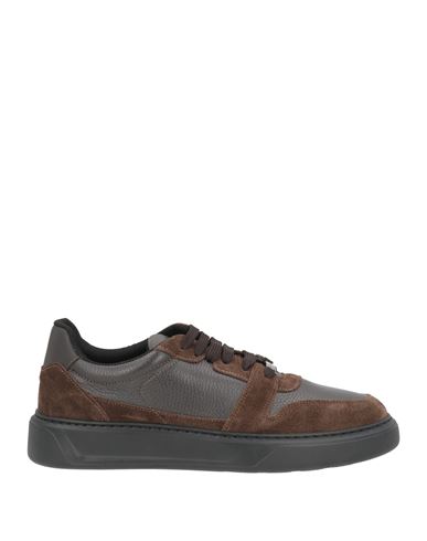 Man Sneakers Khaki Size 8 Leather