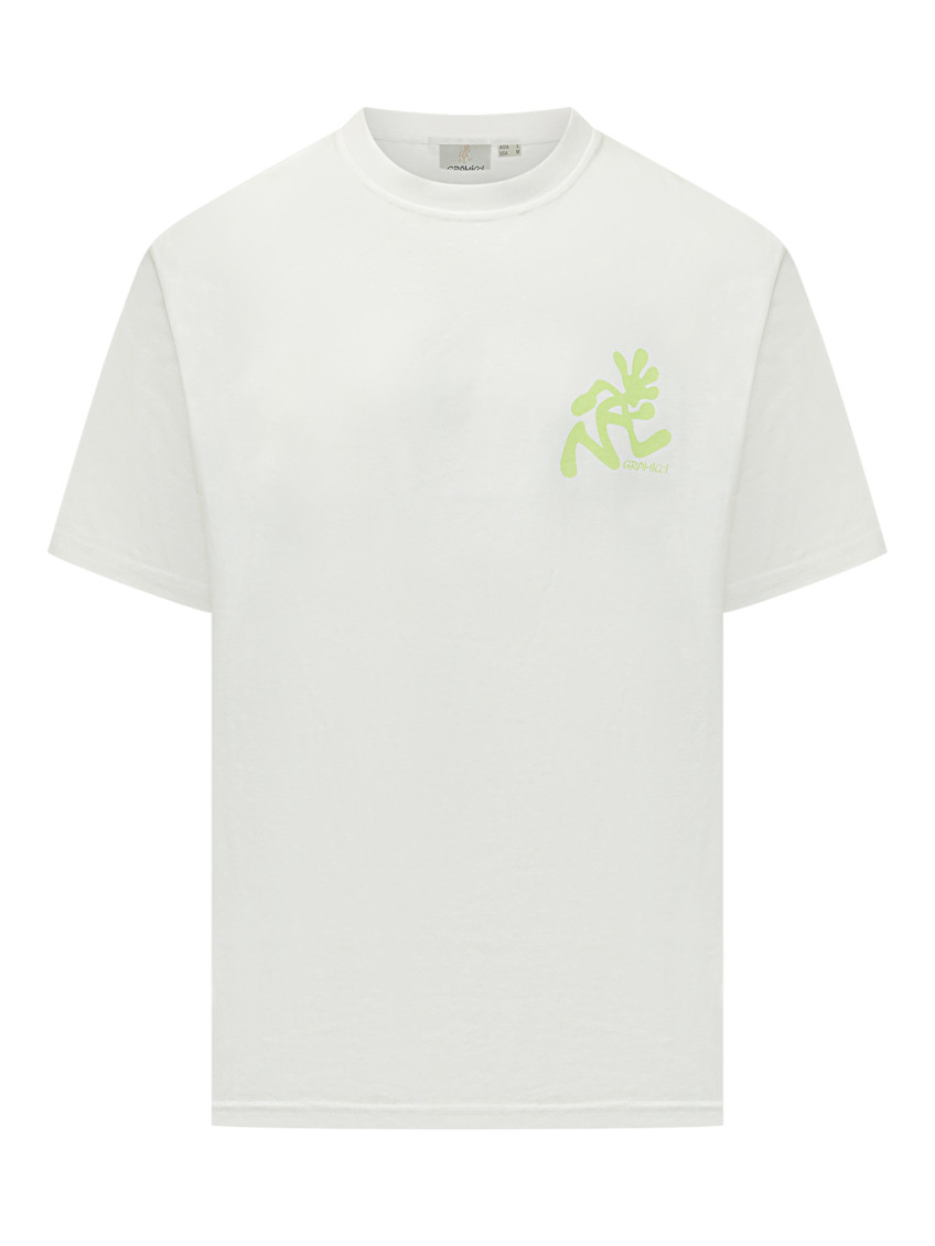 Gramicci - running man graphic back cotton t-shirt
