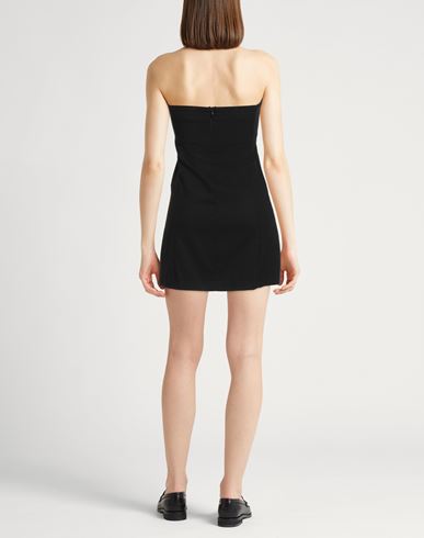 Alysi Crème Woman Mini dress Black Size 2 Viscose, Polyester, Wool, Elastane