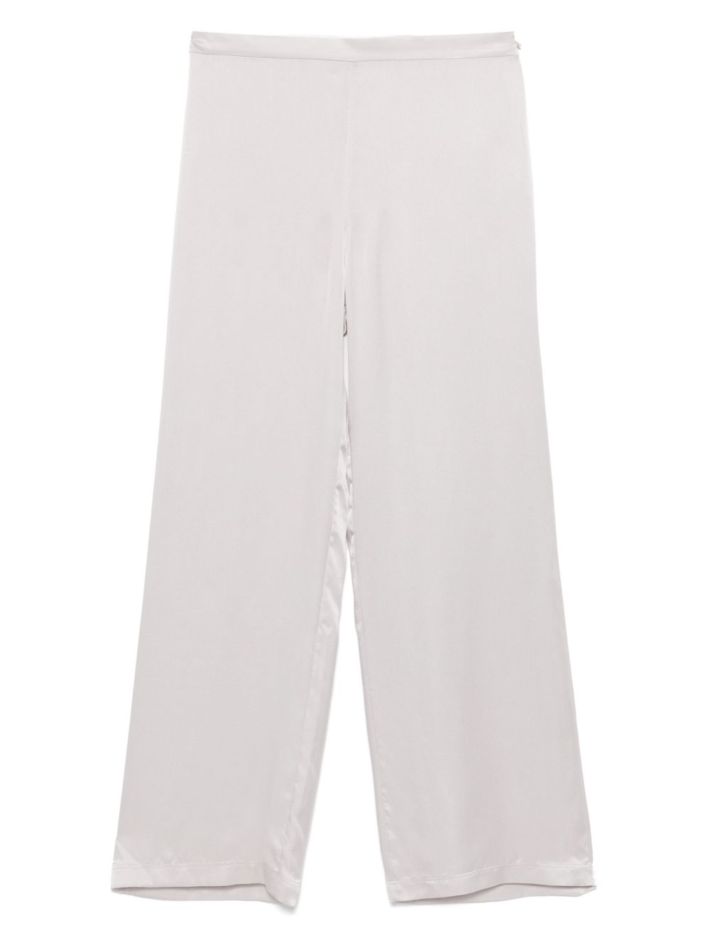 Silk-satin trousers - Grey