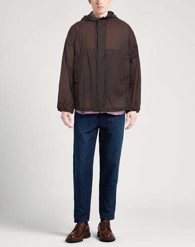 Hevò Man Jacket Dark brown Size L Polyamide
