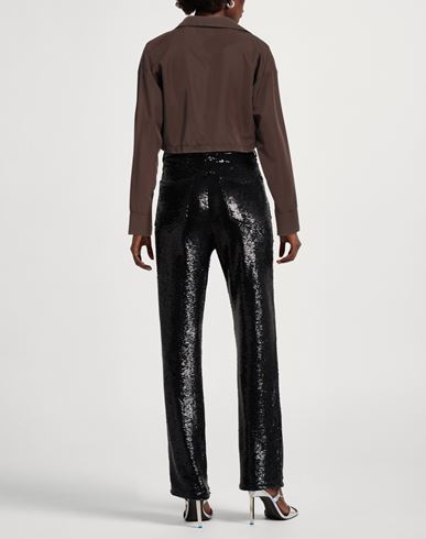 Woman Top Dark brown Size S Viscose, Polyester