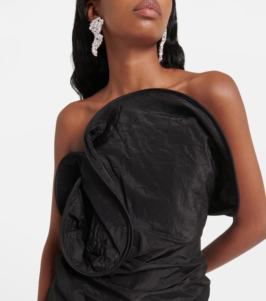 Silk taffeta minidress