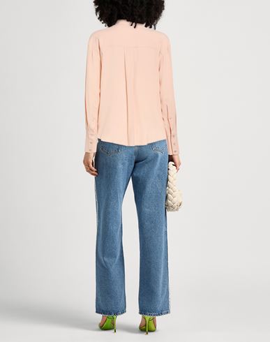 Caractère Woman Shirt Blush Size 12 Acetate, Silk