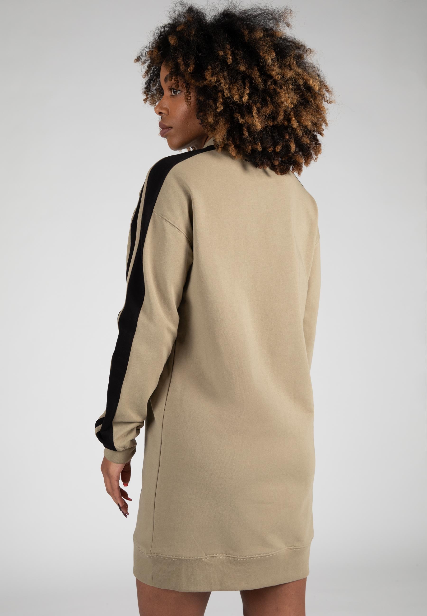 Isabella Sweatshirt Dress - Beige