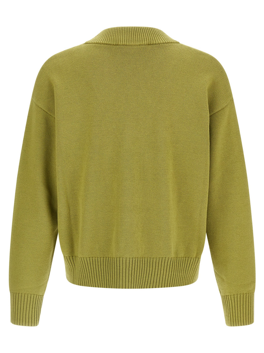 Ami Paris - ami de coeur v neck knit cardigan