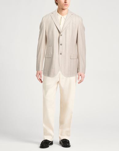 Man Blazer Beige Size 40 Wool, Silk, Cashmere