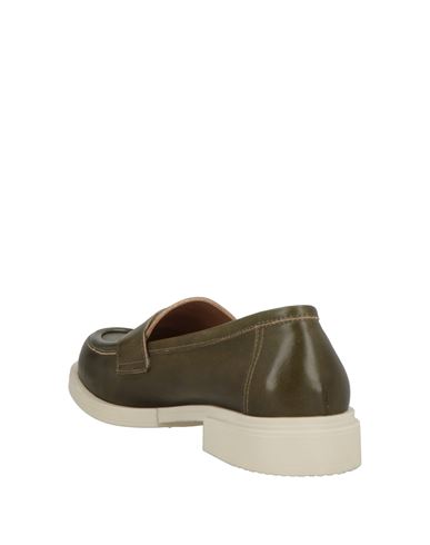 Woman Loafers Military green Size 11 Leather