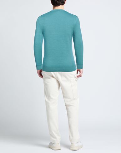 Fefè Napoli Man Sweater Turquoise Size 46 Merino Wool