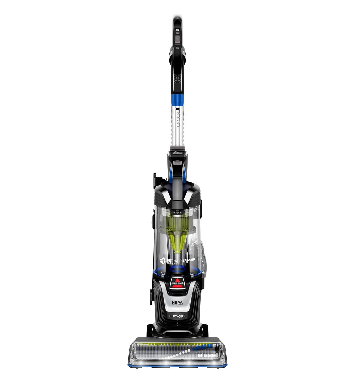 Pet Hair Eraser Turbo Lift-Off Vacuum - Black with gray and blue accents