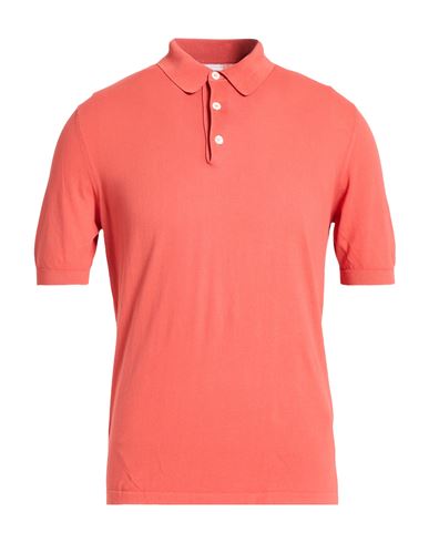 Man Polo shirt Rust Size M Cotton