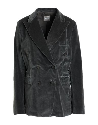 Woman Blazer Charcoal Size 10 Cotton, Viscose, Elastane