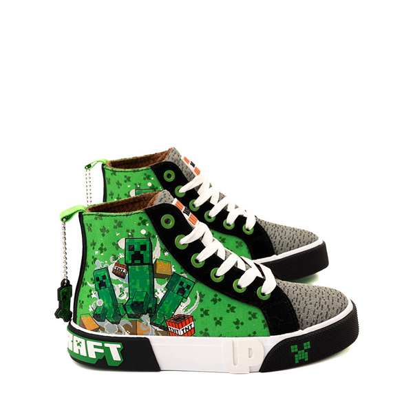 Ground Up Minecraft Creeper Hi Sneaker - Little Kid / Big Kid - Green