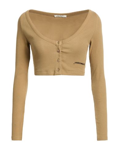 Woman Cardigan Camel Size XS Cotton, Elastane