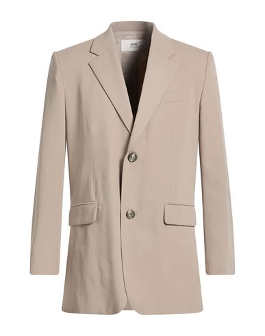 Man Blazer Taupe Size 40 Virgin Wool