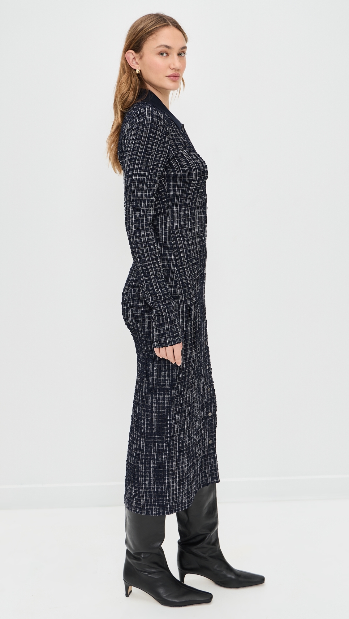 Barrett Dress Navy/White Multi