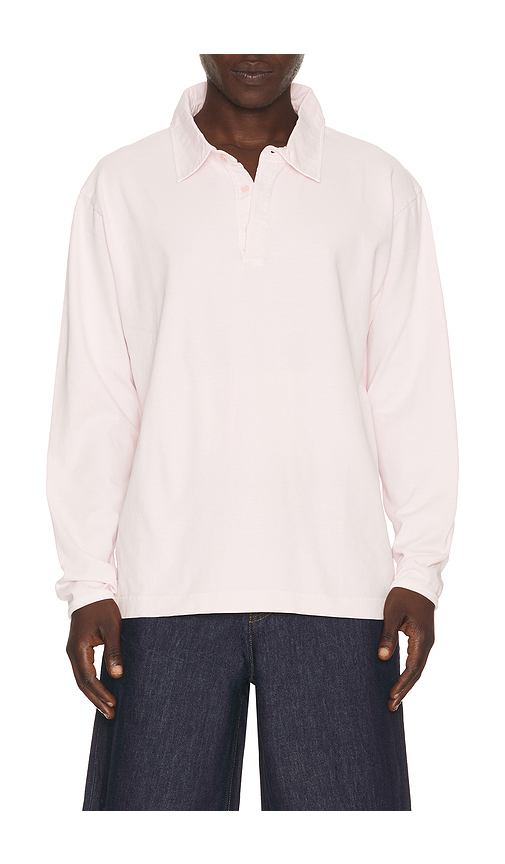 Sunflower Heavy Jersey Rugby Polo in Blush. - XXL/2X also in L