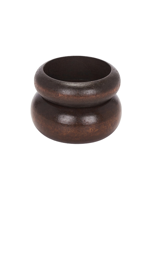 Petit moments Wooden Bangle Set in Brown
