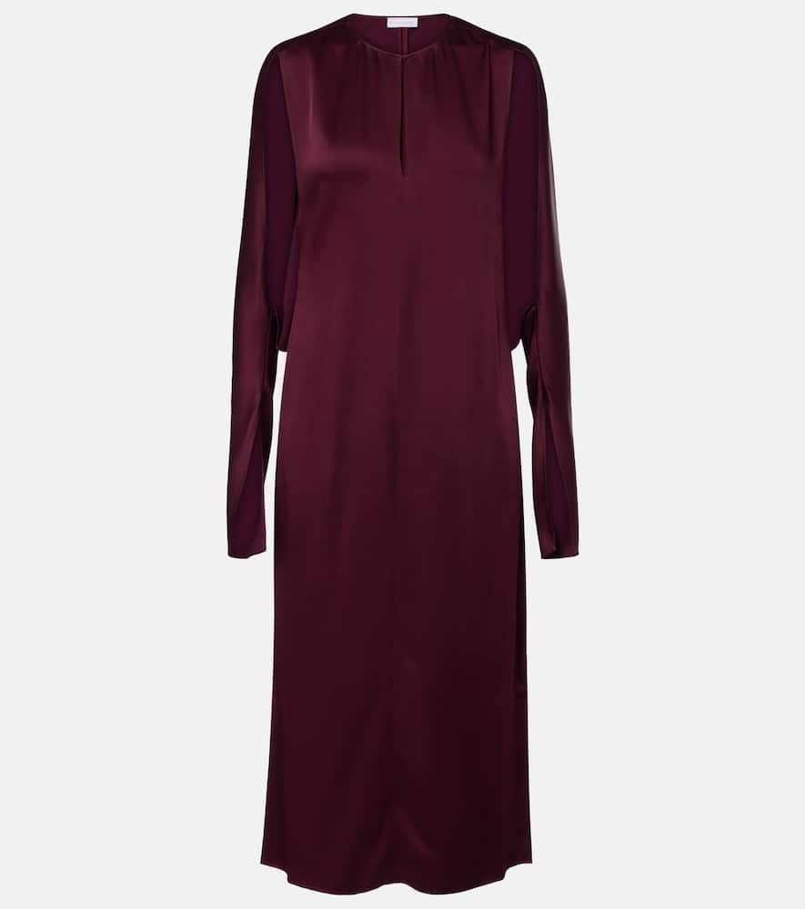 Cutout satin gown
