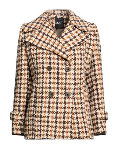 Woman Coat Brown Size 6 Polyester