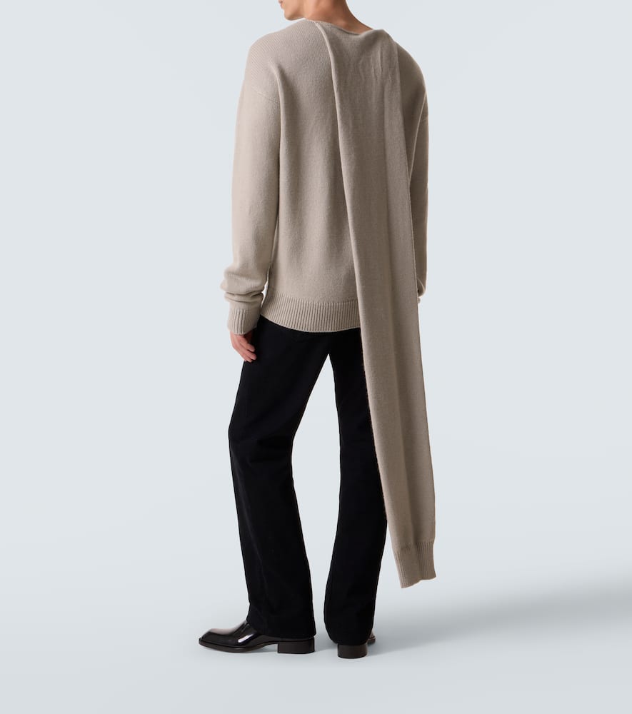 Rex 2 scarf-detail cashmere sweater