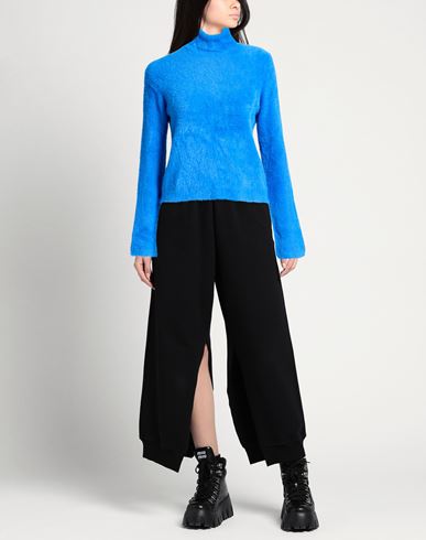 Woman Turtleneck Bright blue Size L Polyamide