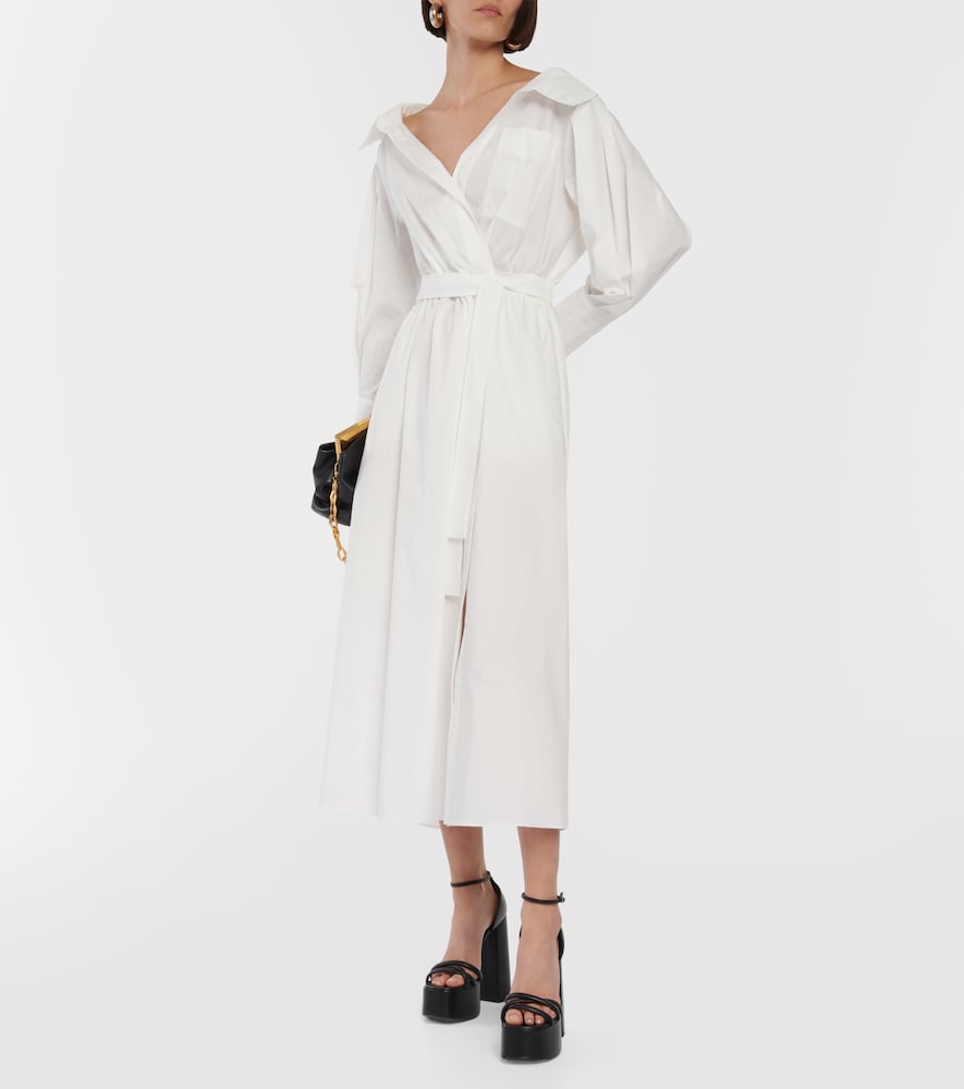 Lyddy cotton-blend wrap dress