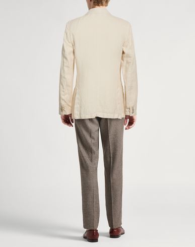 Man Blazer Cream Size S Linen