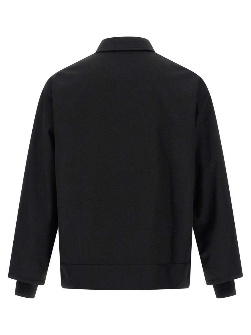 Black Shirt Collar Jacket