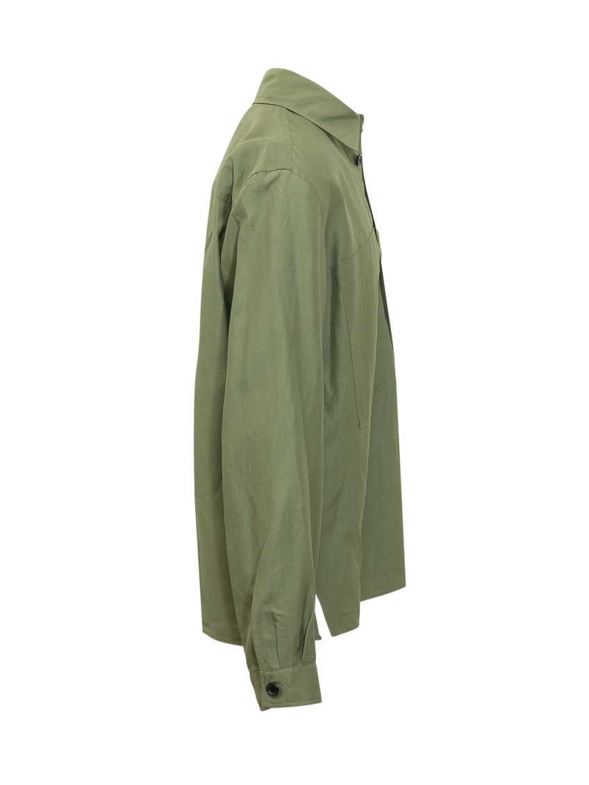 Green Regular Solid Shirt