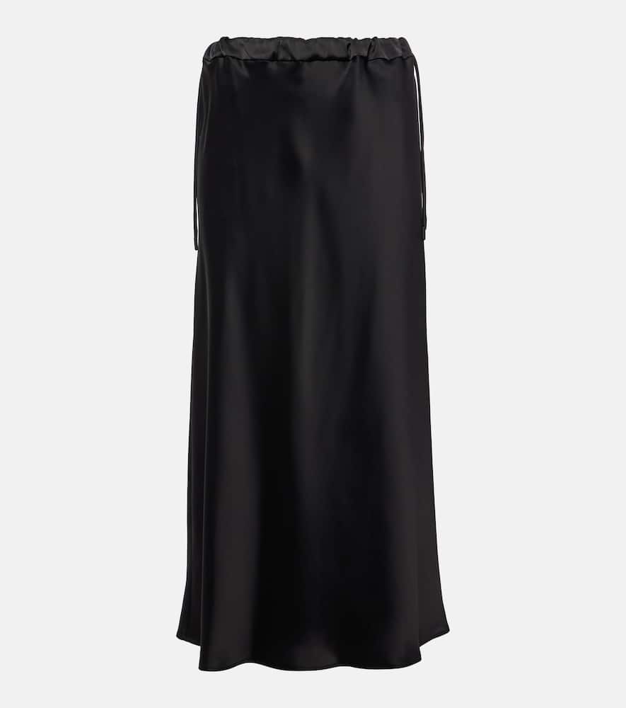 Editore satin midi skirt