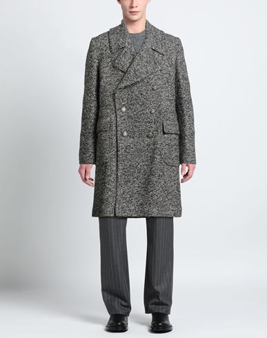 Man Coat Black Size 44 Wool, Polyamide, Acrylic, Polyester