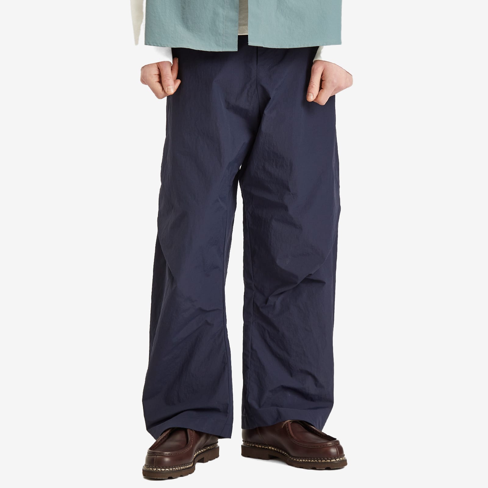 Men's Helix Nylon Trousers in Dark Navy